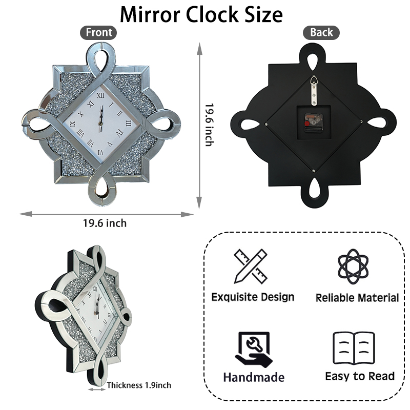 wall clock and mirror set wall clock and mirror set