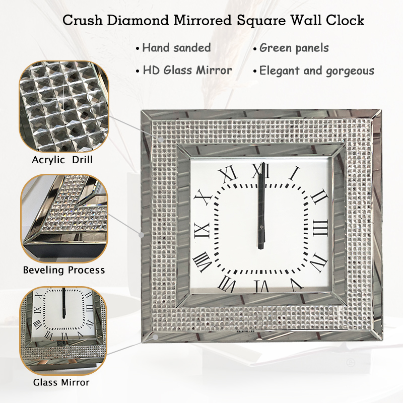 Silver Decorative Clock Silver Decorative Clock
