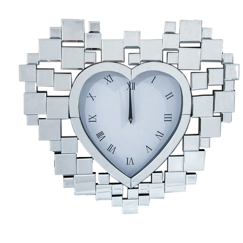 mirrored wall clock mirrored wall clock
