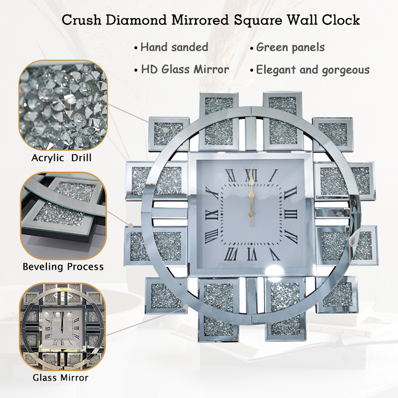 Round Wall Mirror Clock Round Wall Mirror Clock