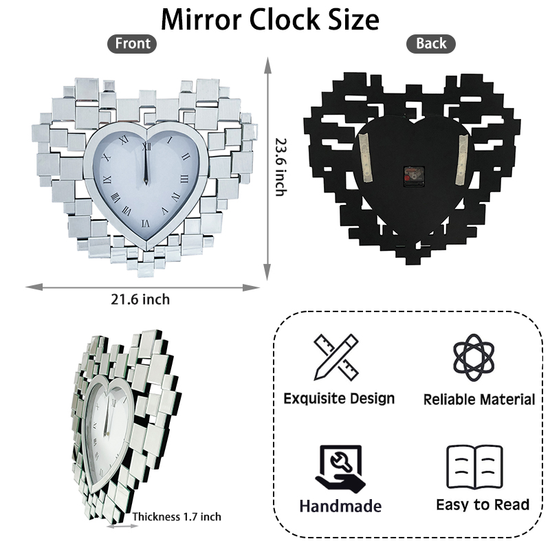 mirrored clock mirrored clock