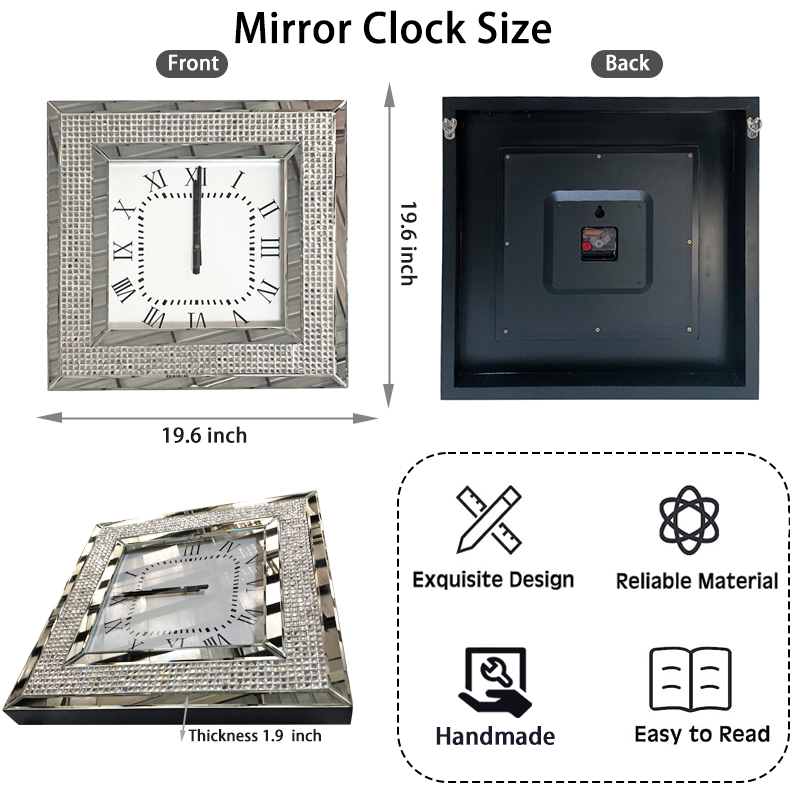 Mirror Wall Clock Mirror Wall Clock