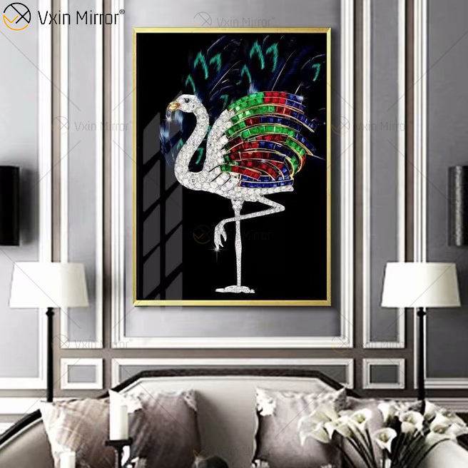crystal effect skull mirrored wall art crystal effect skull mirrored wall art