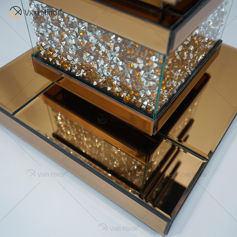 round mirror top side table round mirror top side table