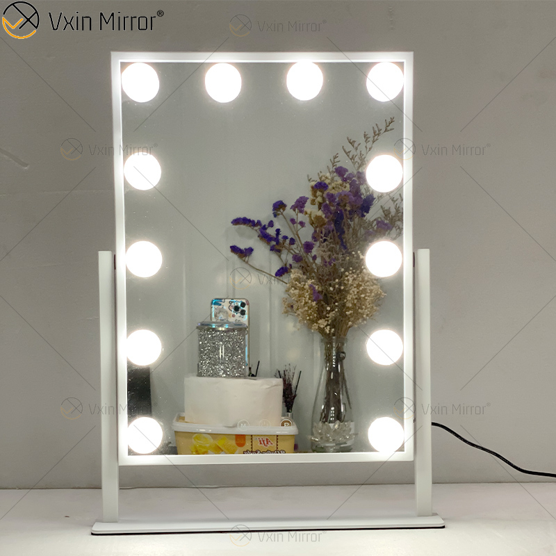 Oval Decorative WXDL-122 Vanity Set Mirror Hollywood Makeup Mirror with Led Light for Bedroom