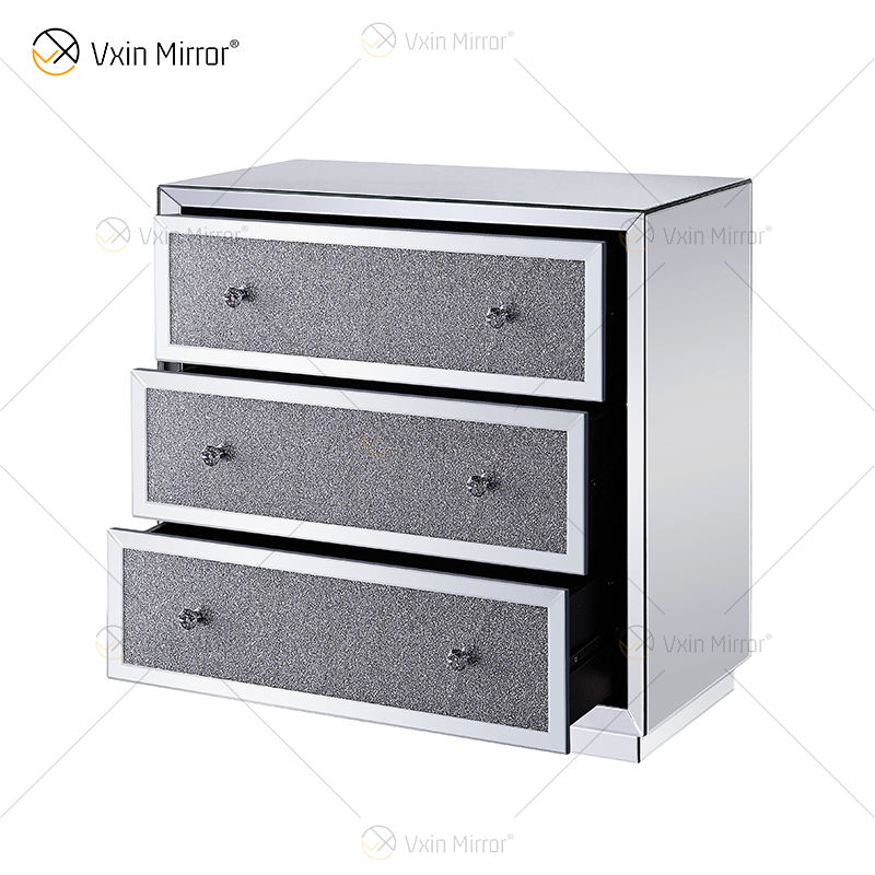 grey mirrored nightstand grey mirrored nightstand