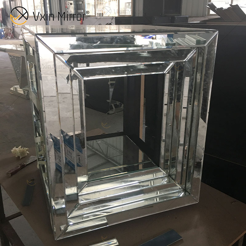 Custom Modern Mirrored Bedside Table Sofas Corner Table for Home Furniture WXF-848