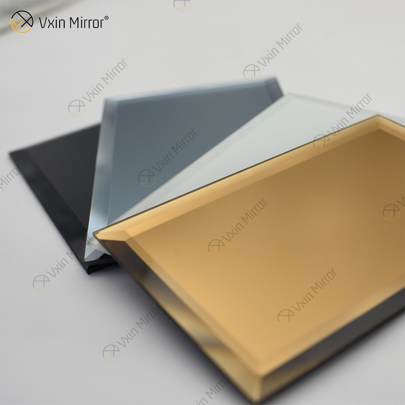 Bevel Edge Mirror Custom Modern Ceramic Tile Lobby Home Wall Decoration Hot Sale Mirror Wall Art Home Decor for HOME USE