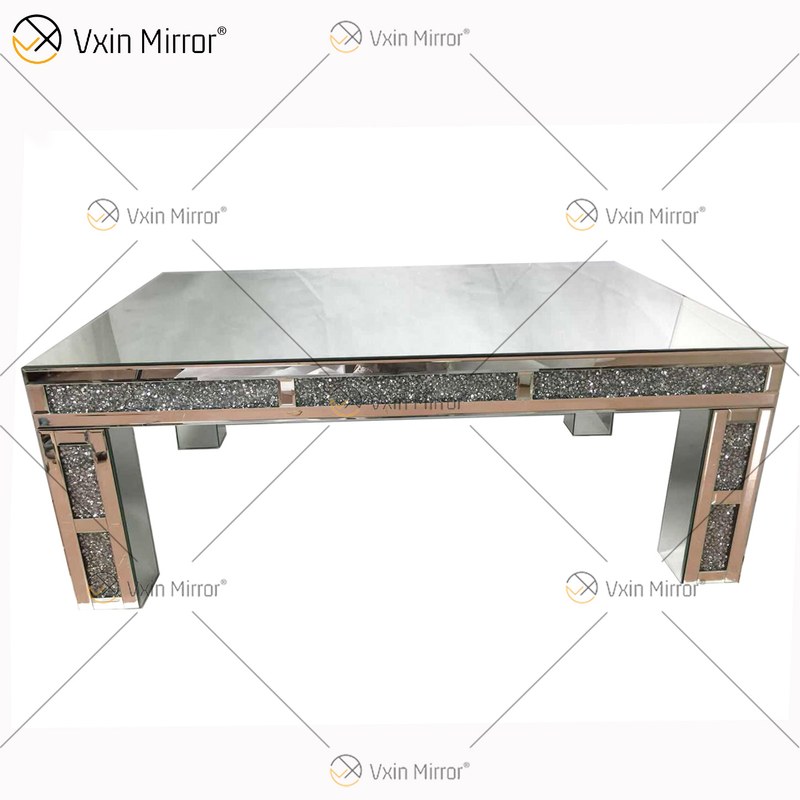 Customized End Table WXF-701 Crushed Diamond Homemade Silver Coffee Table