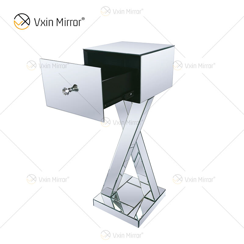 mirrored end table mirrored end table