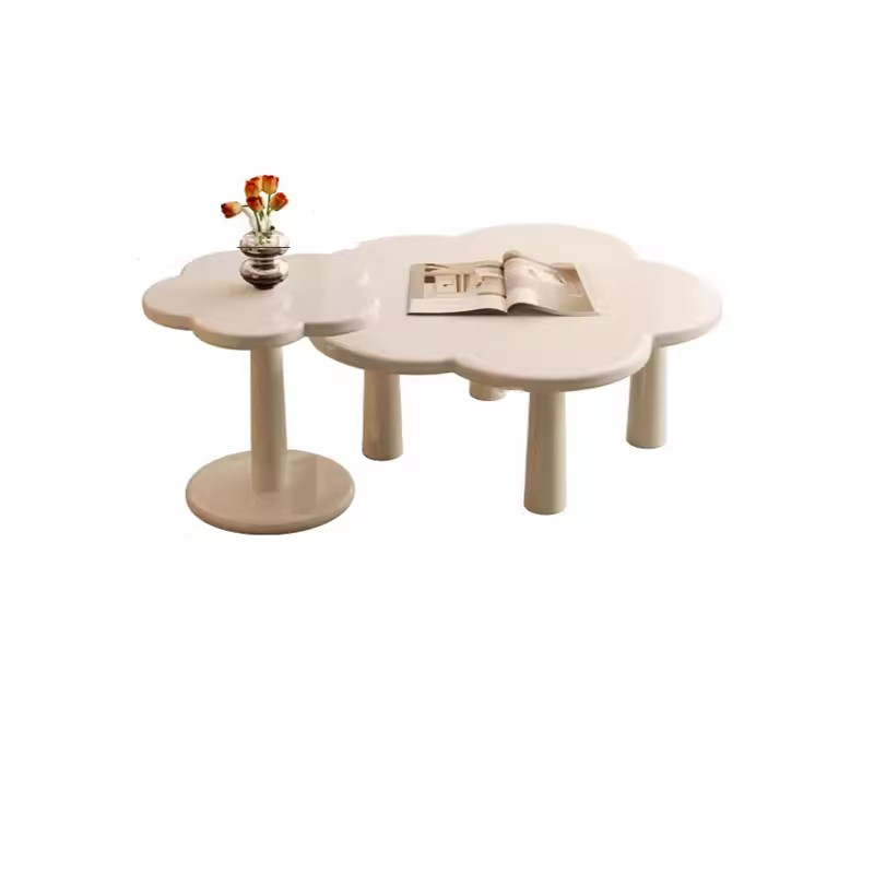 Cream acrylic cloud coffee table Cream acrylic cloud coffee table