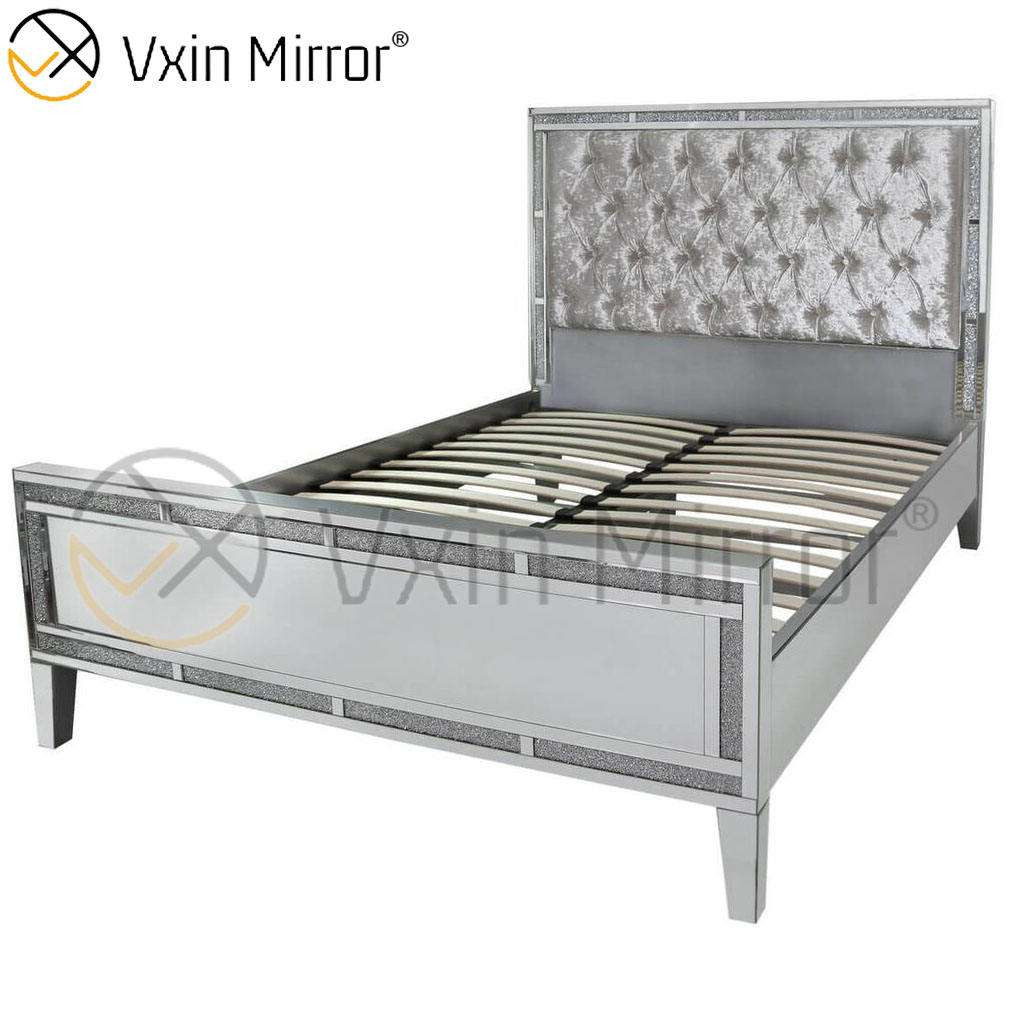 king bed frame with mirror headboard king bed frame with mirror headboard