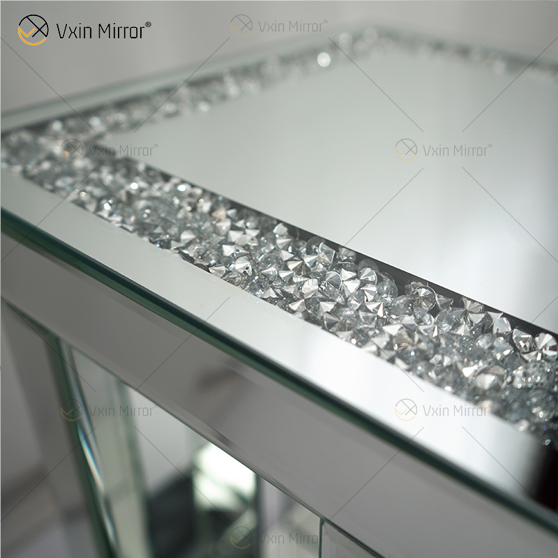 Vxin Mirror WXF-161 The Newest China Factory Luxury Mirrored Acrylic Console Table For Sale