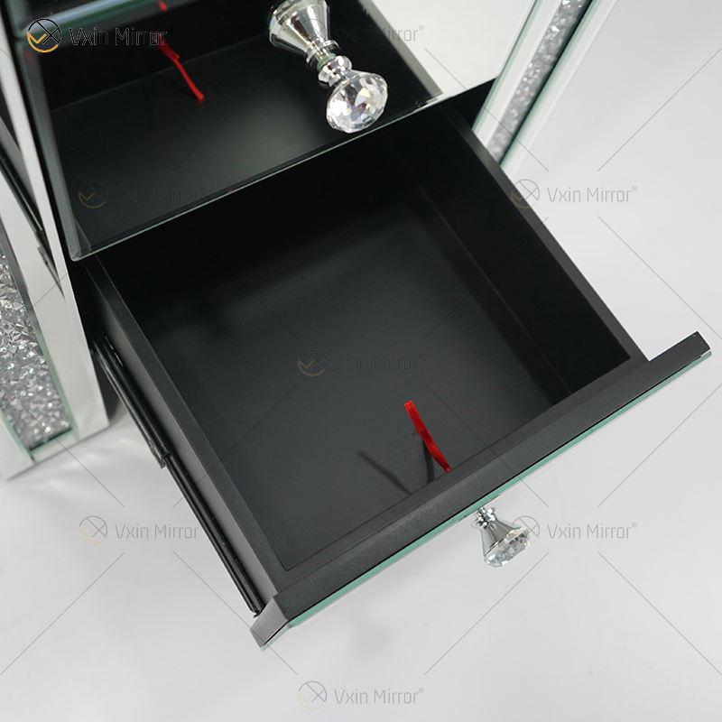 1drawer mirrored bedside table 1drawer mirrored bedside table