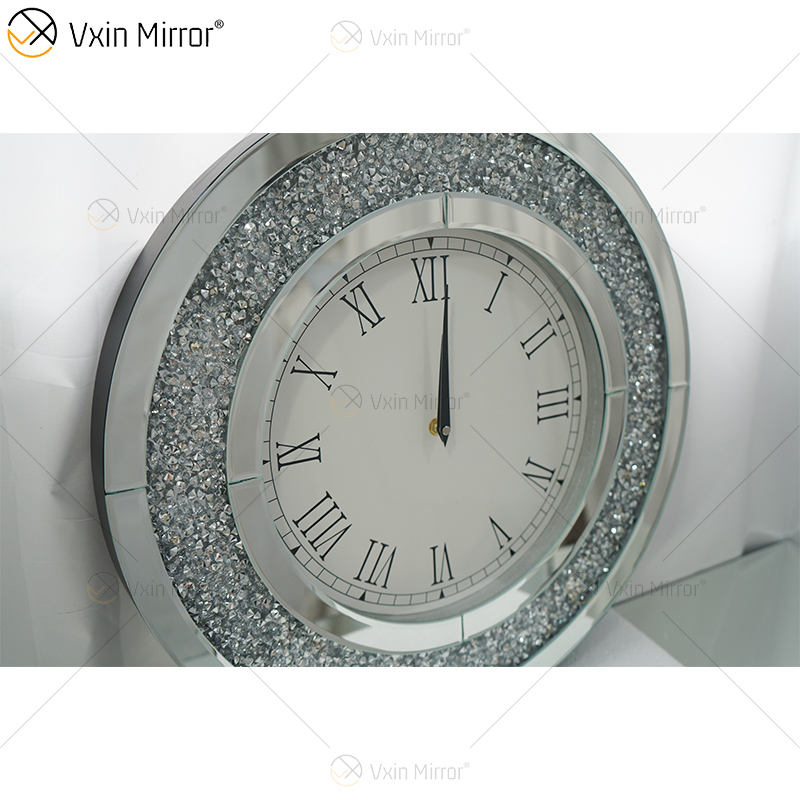 Silver Mirror Wall Clock Silver Mirror Wall Clock