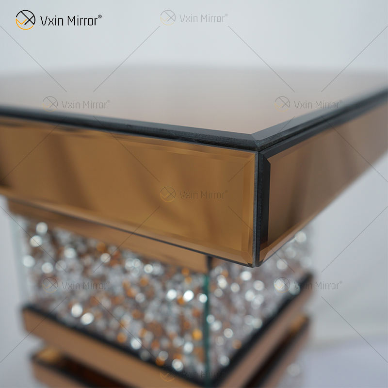 rose gold mirror side table rose gold mirror side table