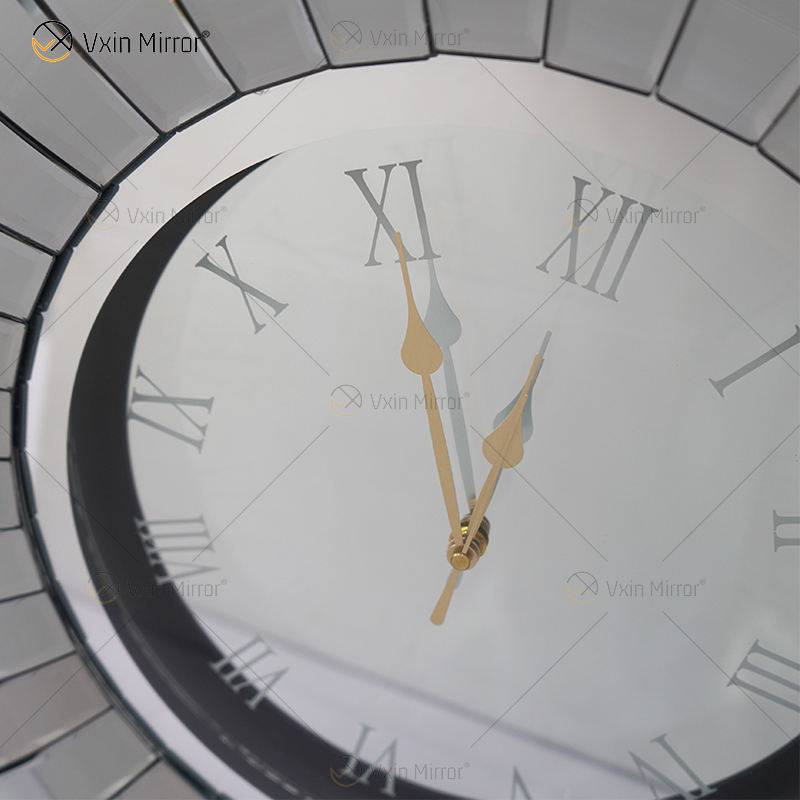 Decor Mirrored Clock Decor Mirrored Clock