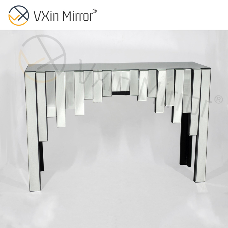 China Supplier Vxin Furniture Modern Silver 3D Elegant Hall Table Console Furniture Luxury Mirror