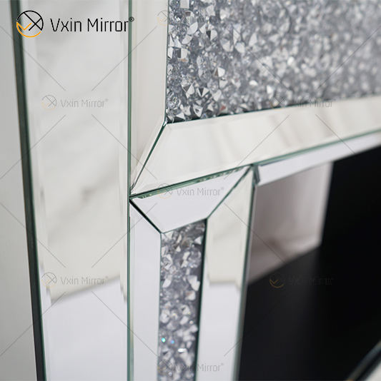 mirrored fireplace mirrored fireplace