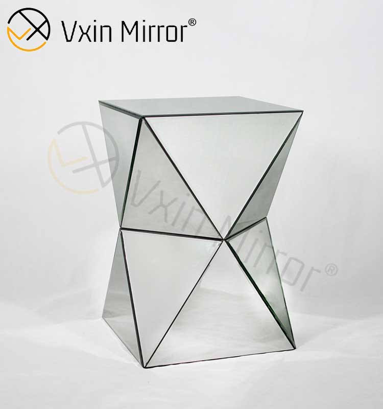 mirrored pedestal side table mirrored pedestal side table