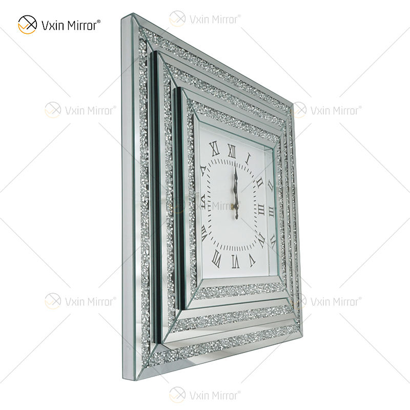 clock with mirror clock with mirror