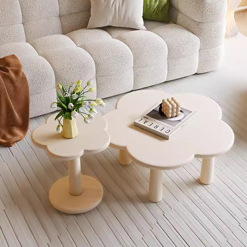 Cream acrylic cloud coffee table Cream acrylic cloud coffee table