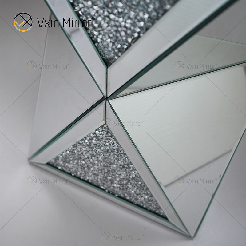 round mirror top side table round mirror top side table