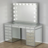 Mirror Vanity Set Silver 13 Draw