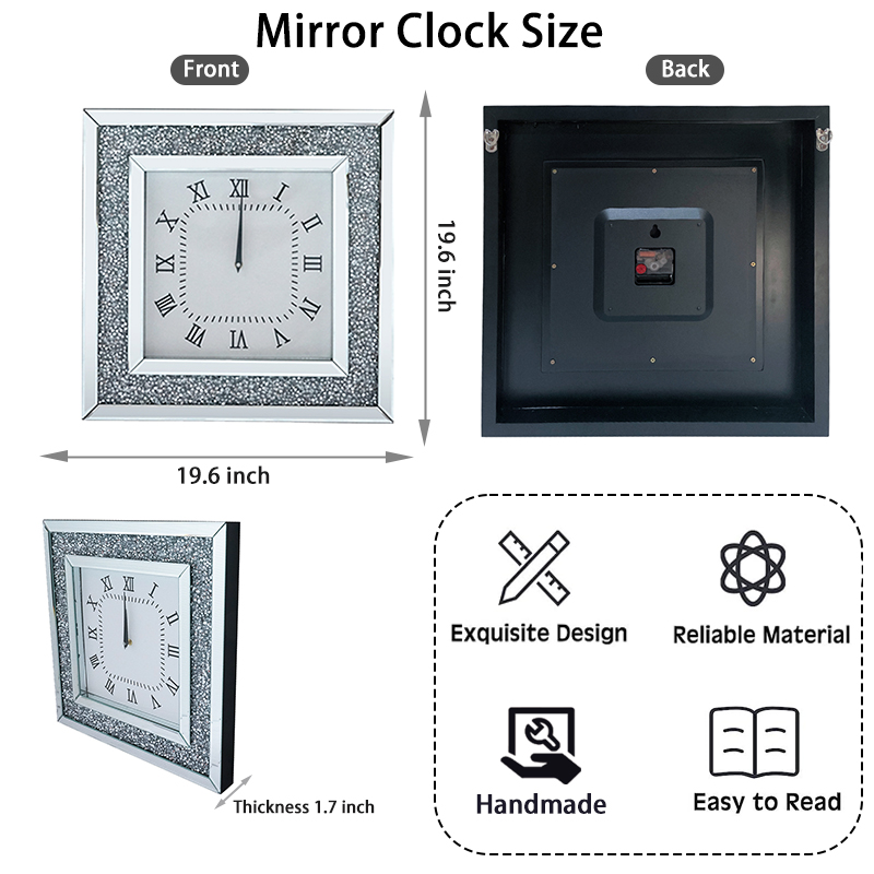 Wxmc-011 Silver Decorative Clock