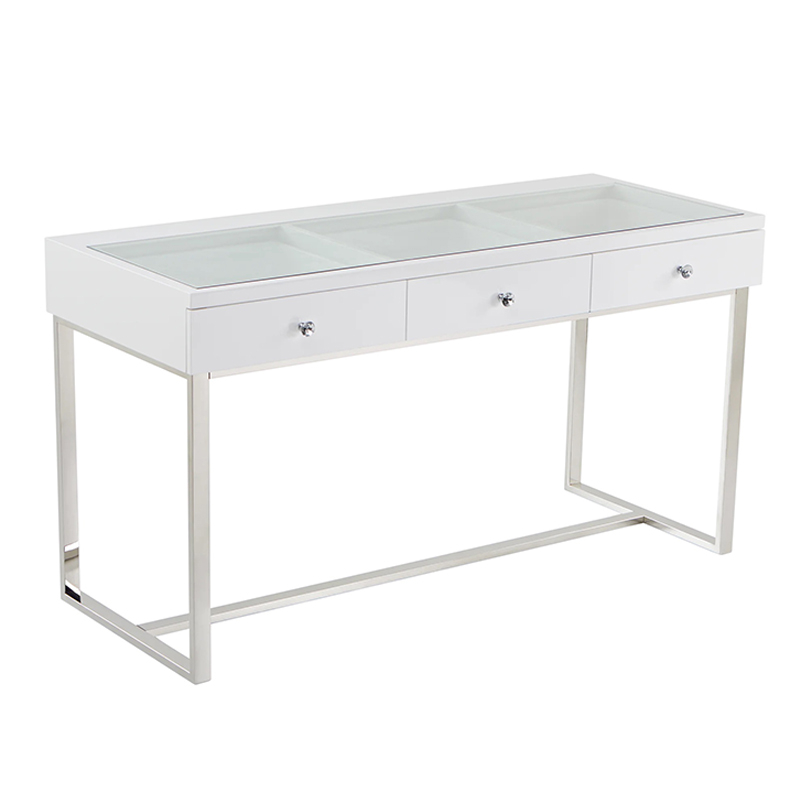 Stainless Steel Corner Dresser 3 Draw