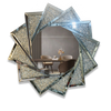 Hot Sale WXM-1779 Modern Design 3d Mirror Wall Stickers Home Decor Silver Wall Mirrors