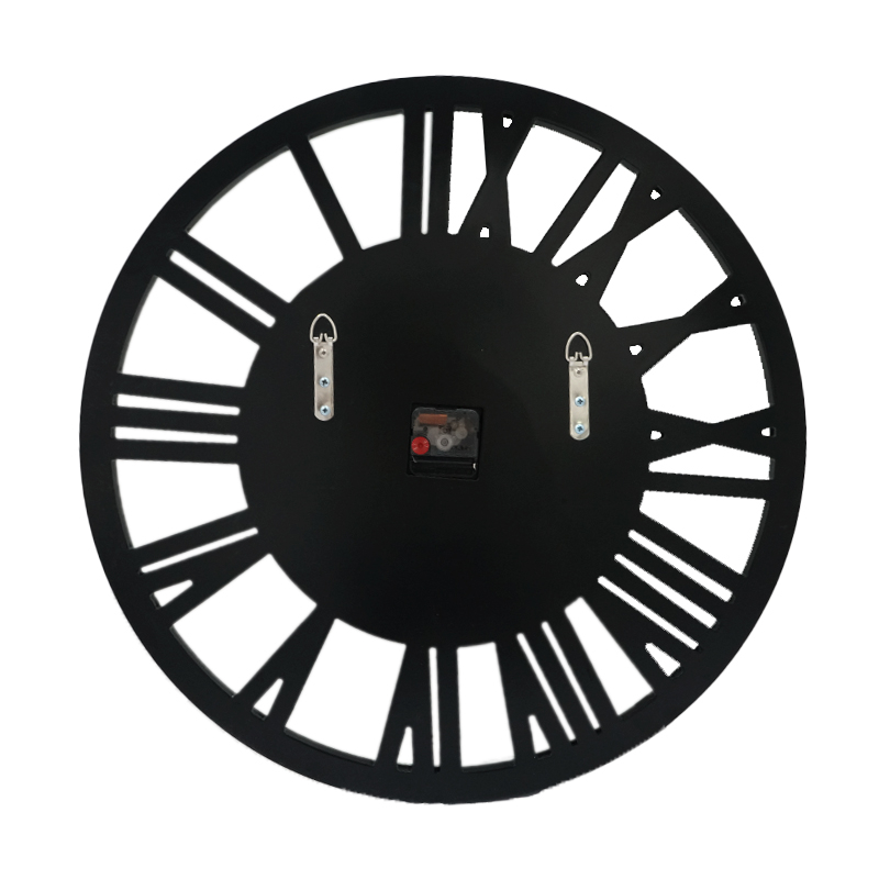 Hot Sale WXMC-04 Modern Wall Decorative Elegant Roman Numeral Design Silver And Gold Wall Mirror Clock