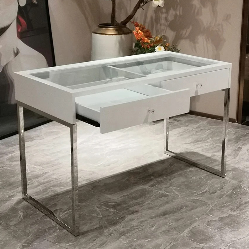 Stainless Steel Corner Dresser 3 Draw