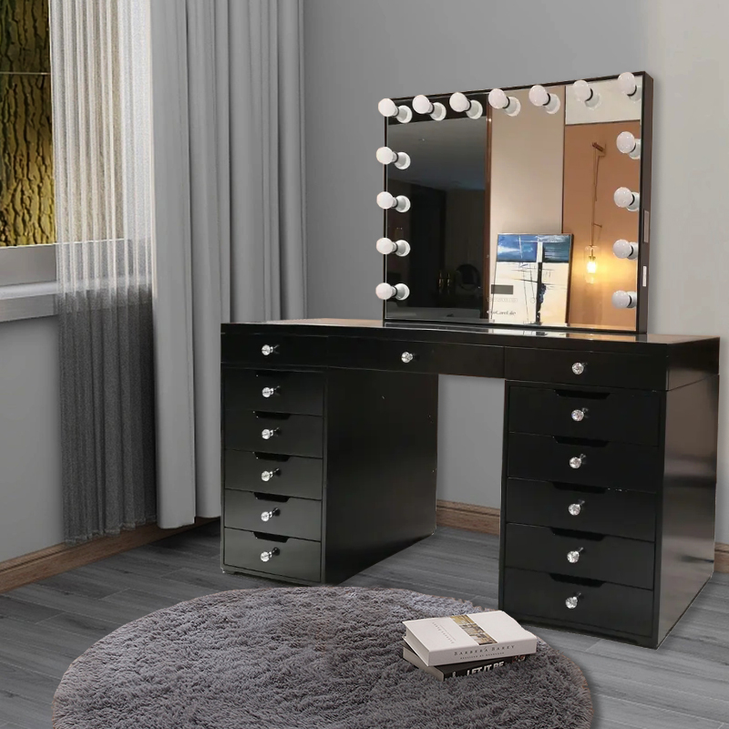 Black Premium Dresser Set 13 Draws