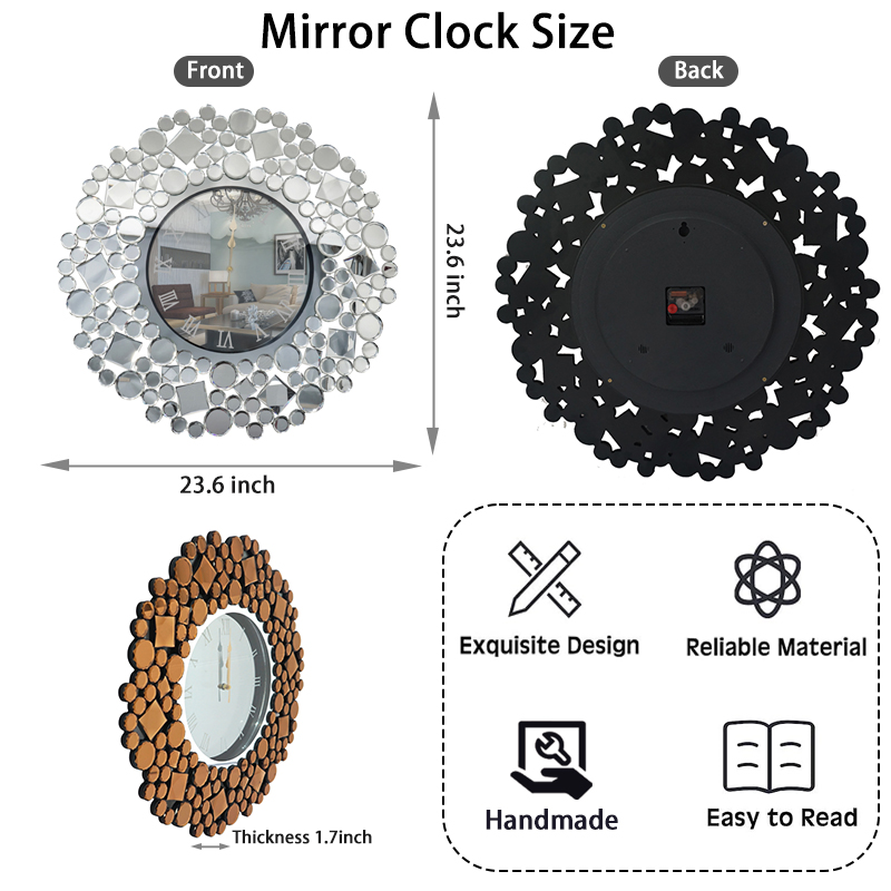Mirror Wall Clock
