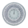 Hot Sale Silver WXC-071 Crystal Golden Brown Modern Mirror Wall Clock