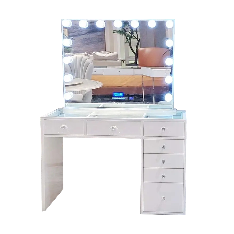 White Dressing Table for Seven Drawers