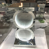Silver Table LED 3d CoffeeTable Illuminated Infinity Mirror Tunnel Sparkle Mirrored O Shaped Console Table Side Table WXF-290