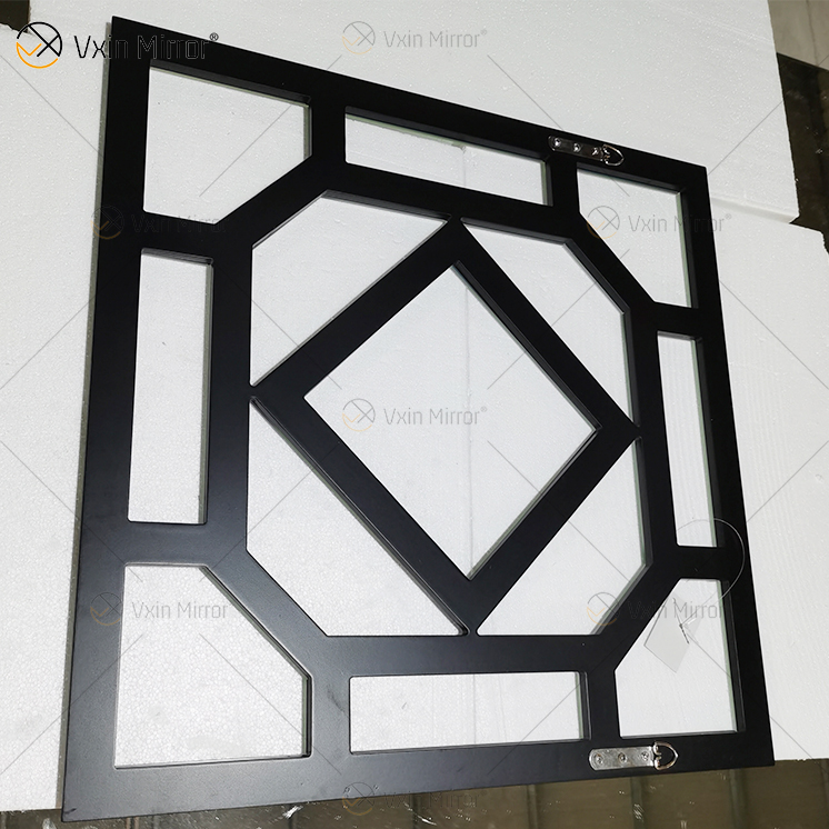 Square Mirrored Wall Decorative Mirror with Beveled Edge Modern Fashionable Wall-Mounted Mirrors WXM-1585