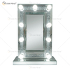 CRYSTAL SPARKLE DIAMOND CRUSH MIRRORED BEVELLED HOLLYWOOD MIRROR 9 BULB MAKE UP DRESSING TABLE WXDL-176