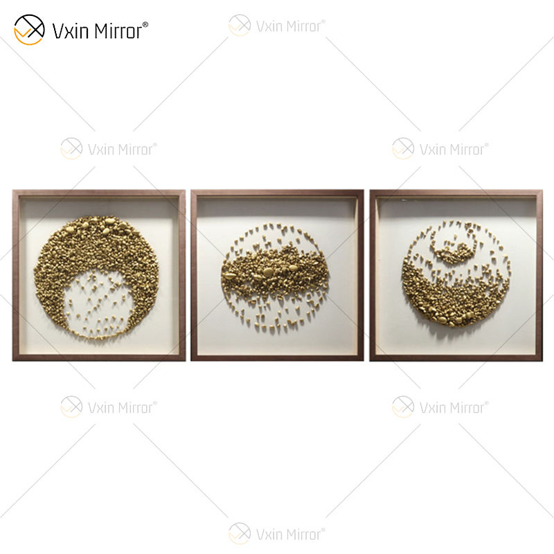 crushed crystal wall art