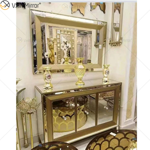 Champage Gold Design Sideboard WXF-268 Luxury Mirored Cupboard Cabinet With Muti Drawers