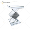 Wholesale WXF-115-2 Mirror Side Table Crystal Elegant Luxury Room Furniture Silver Side Table