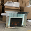 Tunnel Infinity Lights WXWF-1097A Luxury Crystal Mirror Fireplace with LED Light Electric Mirrored Fireplace For Living Room