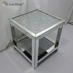 Vxin Mirrored Furniture WXF-117-4 Modern Elegant Crushed Diamond End Table