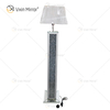 WXFL-032 Living Room Silver Crystal Floor Standing Lamp with Lampshade for Hotel Mirror Lamp
