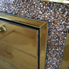 Luxury Decor WXF-099 Gold Mirored Crushed Diamond Cupboard Cabinet With Muti Drawers