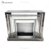 WXWF-1093 Floating Sparkle Crystal Diamonds Mirror Fireplace with Inserts in Hot Sell Customizable