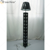Gothic Style WXFL-027 Living Room Silver Crystal Floor Standing Lamp with Lampshade for Hotel Mirror Lamp