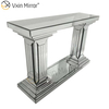 Factory Hot Sale Antique Modern Hallway Table WXF-082 Crystal Silver Mirror Narrow Mirror Console Table